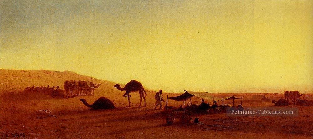 Un campement d’Arabe1 Orientaliste arabe Charles Théodore Frère Peintures à l'huile